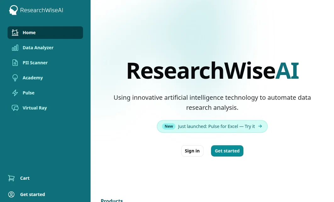 ResearchWiseAI products